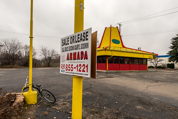 An vacant lot on Washtenaw Avenue in Ypsilanti