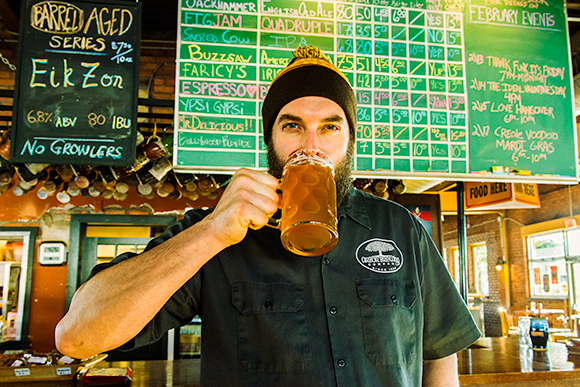 Dan Peron at Arbor Brewing Company Microbrewery in Ypsilanti