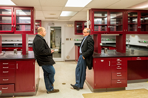 Jon Zemke interviews Mark Smith at his future startup incubator in Ann Arbor