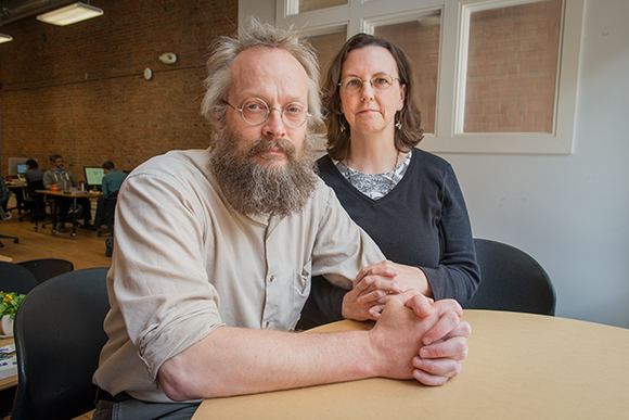 Dave Askins and Mary Morgan of The CivCity Initiative at Workantile 