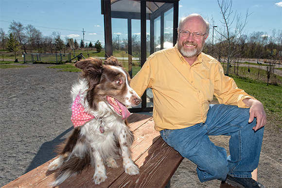 Keith Orr and Duke at Olson Park Dog Park