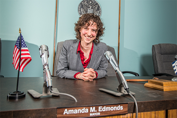 Amanda Edmonds at Ypsilanti City Hall