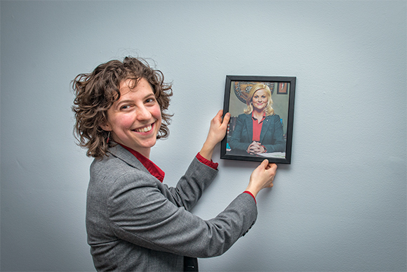 Ypsilanti Mayor Amanda Edmonds channels her inner Leslie Knope