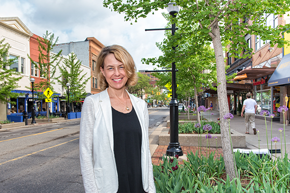 Main Street Area Association executive director Maura Thomson