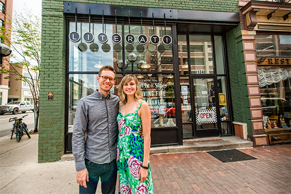 Michael and Hilary Gustafson of Literati Bookstore
