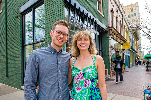 Michael Gustafson and Hilary Lowe of Literati Bookstore