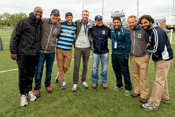 AFC Ann Arbor owners at Hollway Field