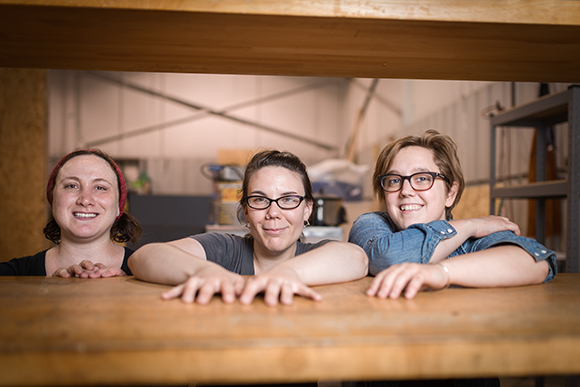 Alloy Studios founders Ilana Houten, Jessica Tenbusch, and Elize Jekabson.