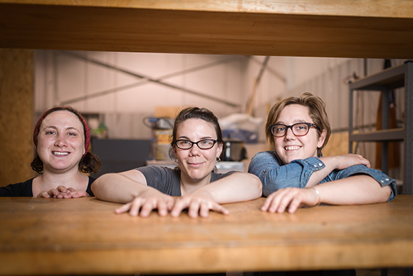 Alloy Studios founders Ilana Houten, Jessica Tenbusch, and Elize Jekabson.