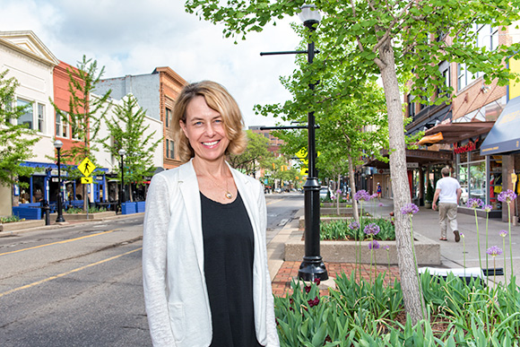 Main Street Area Association executive director Maura Thomson