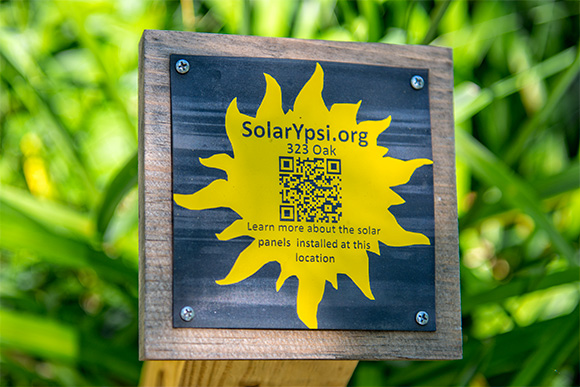 QR codes for the Ypsilanti Solar tour