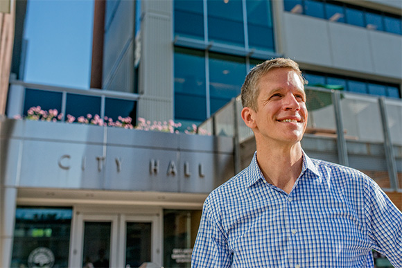 Kirk Westphal at Ann Arbor City Hall