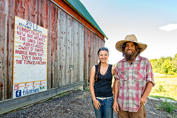 Stefanie Staufer and Ryan Padgett at Tilian Farm