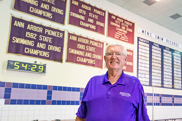 Ann Arbor Swim Coach legend Denny Hill