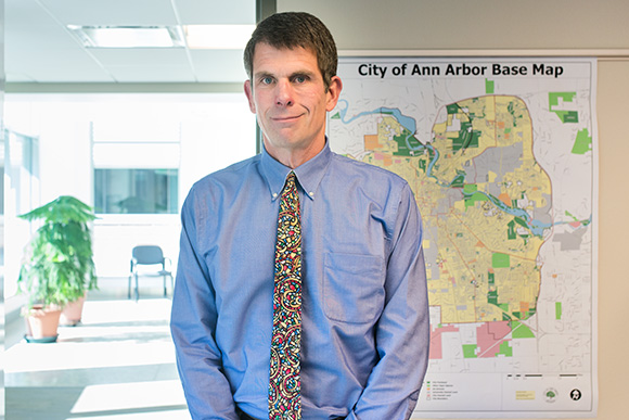 City Administrator Steve Powers at Ann Arbor City Hall