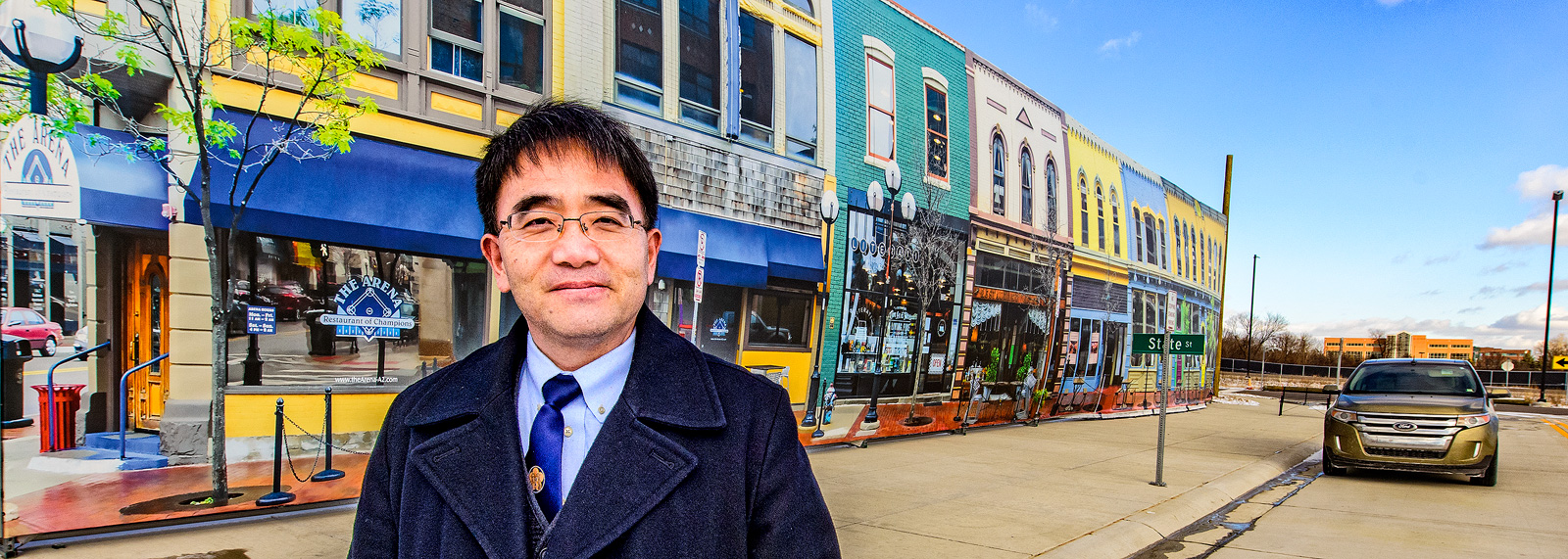 University of Michigan's Mobility Transformation Center Director Huei Peng at Mcity