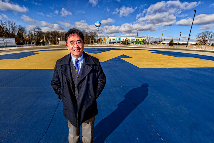 University of Michigan's Mobility Transformation Center Director Huei Peng at Mcity