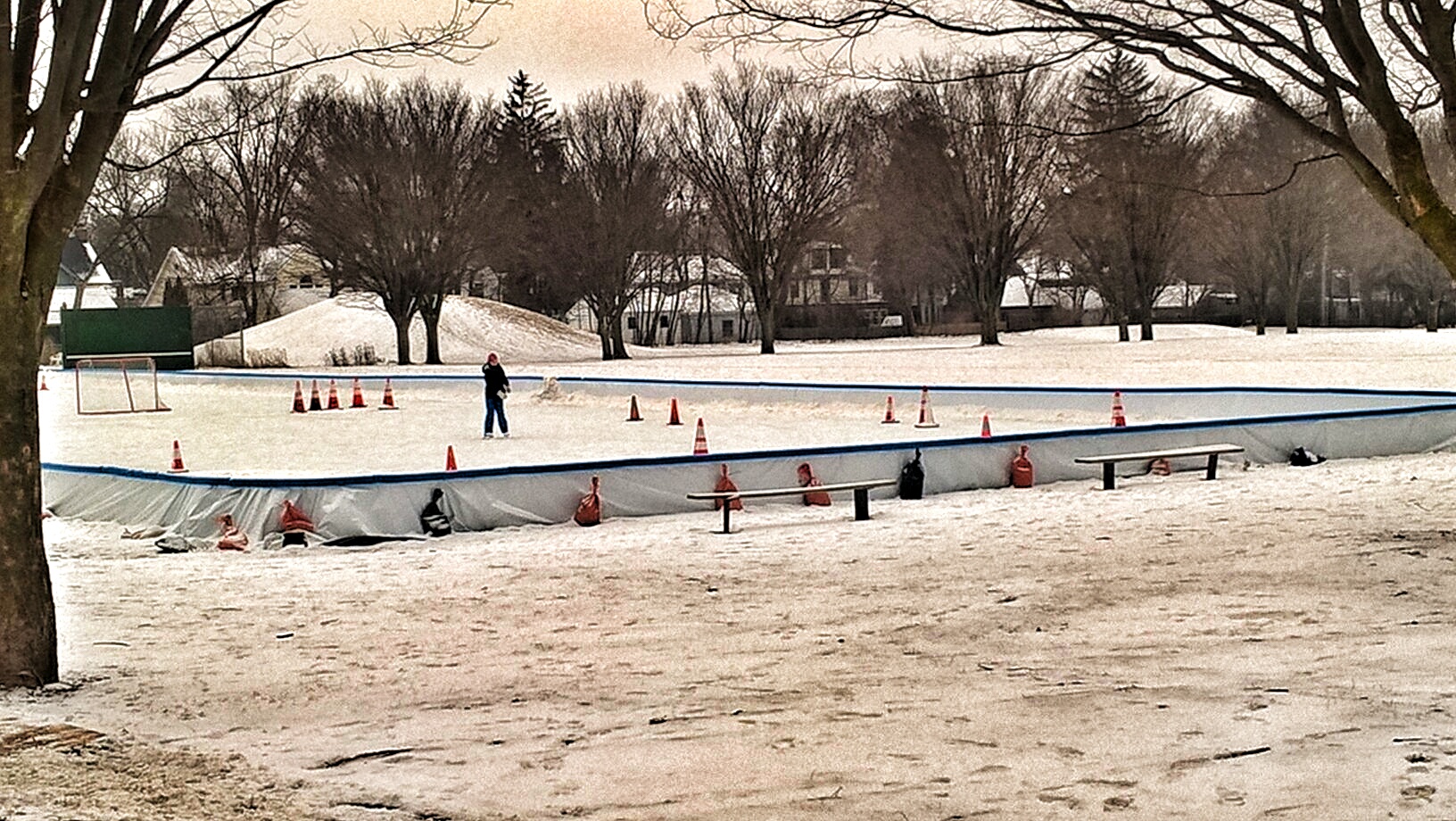 Burns Park Ice Skating