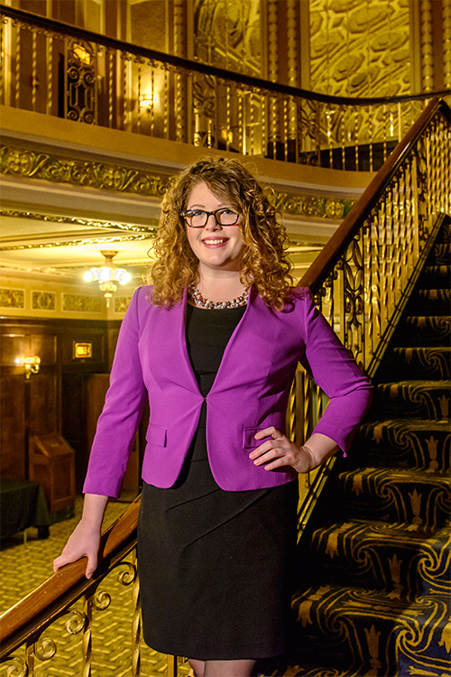 Ann Arbor Symphony Orchestra Marketing Director Emily Fromm at The Michigan Theater