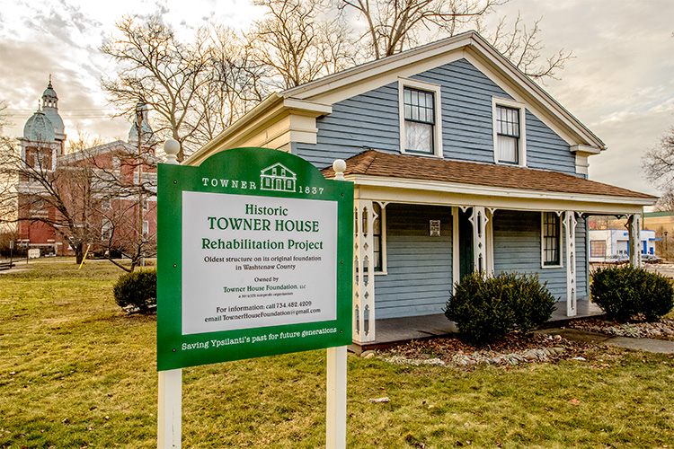 Towner House in Ypsilanti - Washtenaw County's oldest structure on it's original foundation