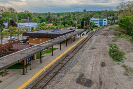 One of the proposed Ann Arbor commuter rail stops on Depot Street