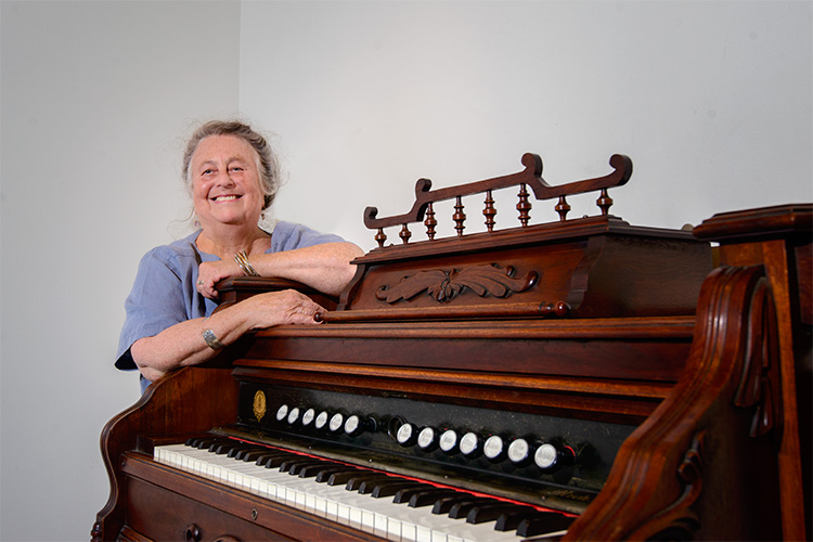 Historian Susan Wineberg at The Allmendinger Building