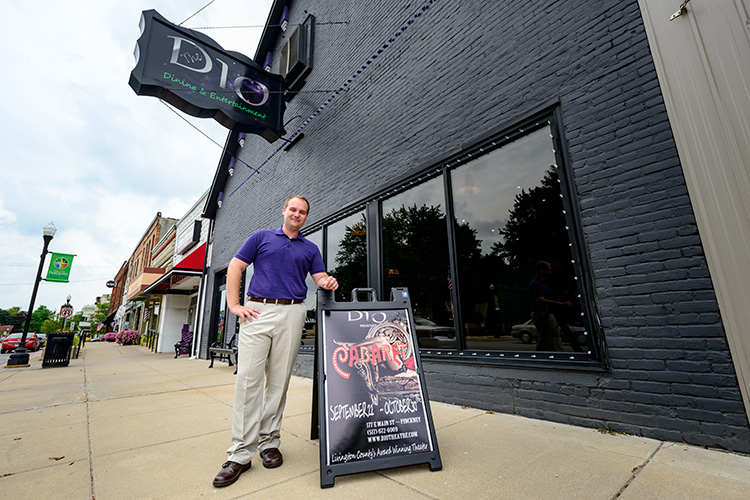 Steve DeBruyne outside the Dio in Pinckney