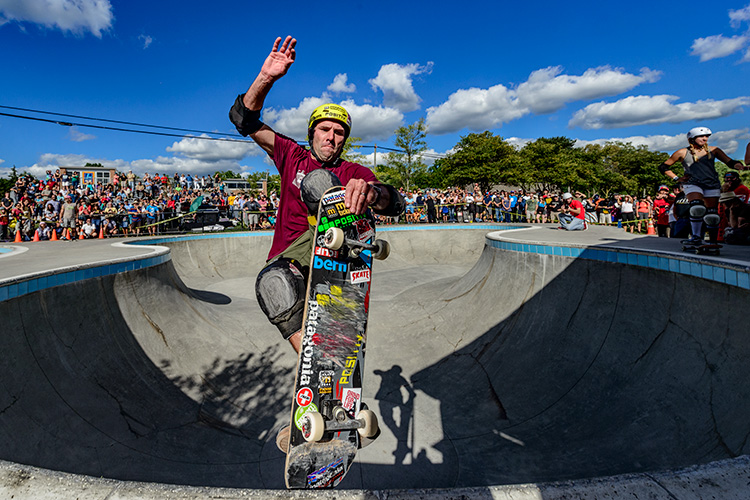 Skateboarder Andy Macdonald at Falling Up and Getting Down