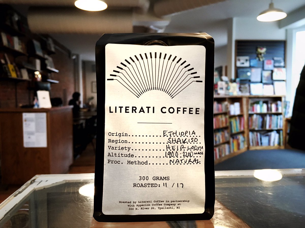 A bag of Literati Coffee.