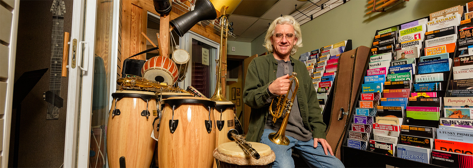Ken Kozora of Horns for the Holidays at Oz's Music