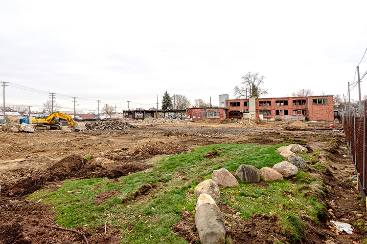 The future site of The Residences at 615 South Main