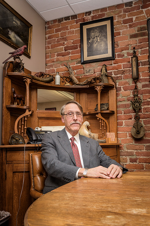 Kiwanis spokesman Dan Dever at his downtown Ann Arbor law office