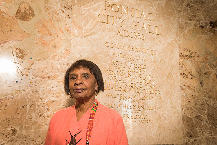 Pontiac Councilwoman Doris Taylor Burks at Pontiac City Hall