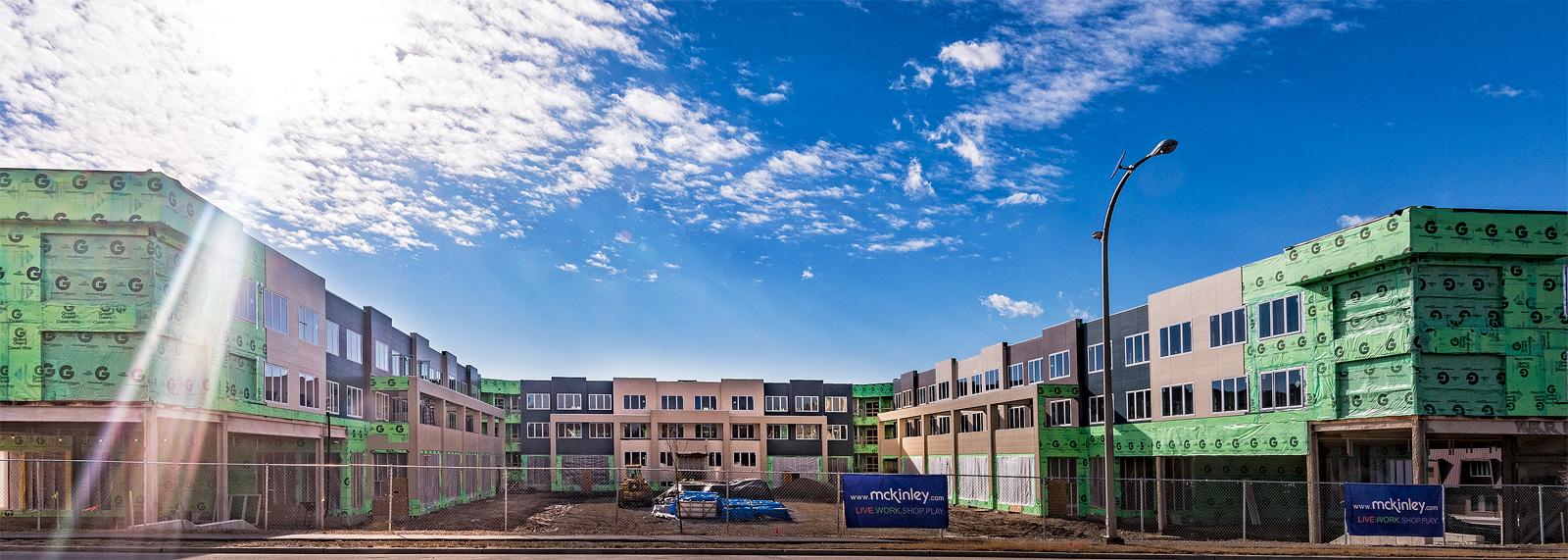 Packard Square under construction in Ann Arbor