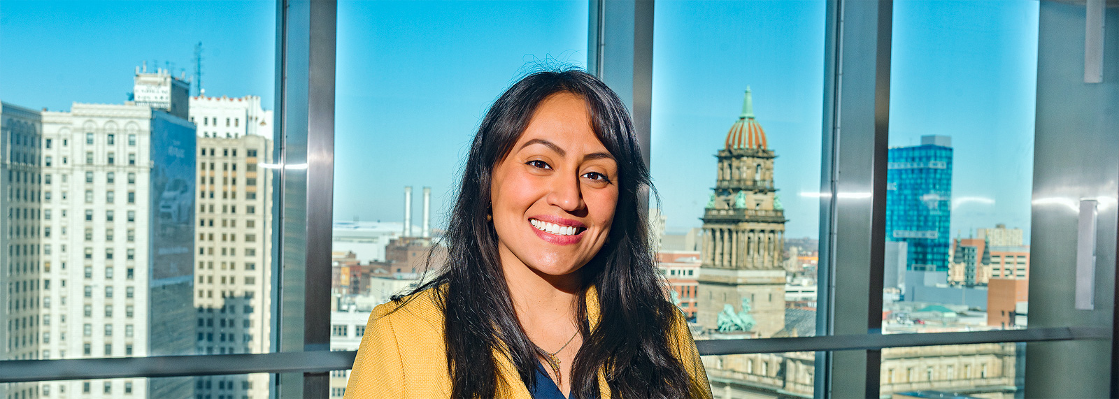 Detroit councilwoman Raquel Casteneda-Lopez at the Coleman A Young Municipal Center 