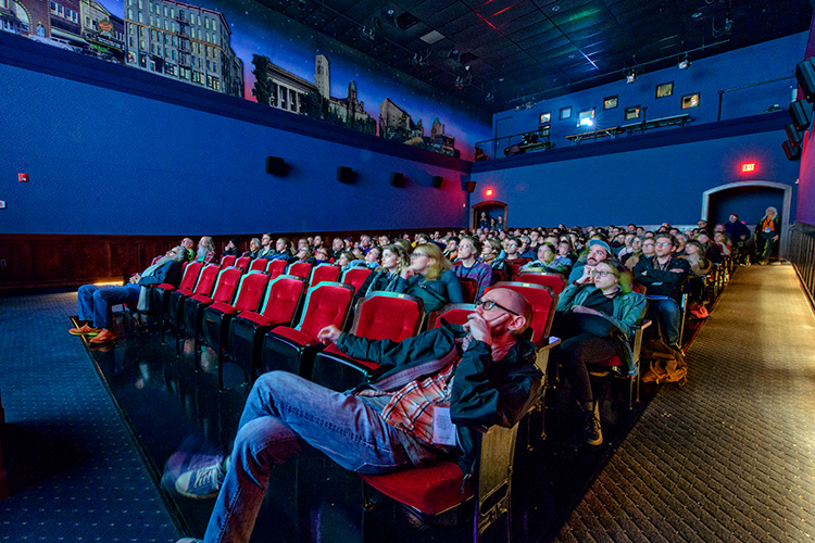 The screening room at the Michigan Theater during last year's Ann Arbor Film Festival