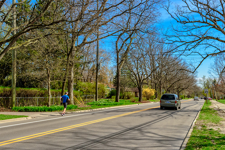 The Hill Running Loop along Newport Road