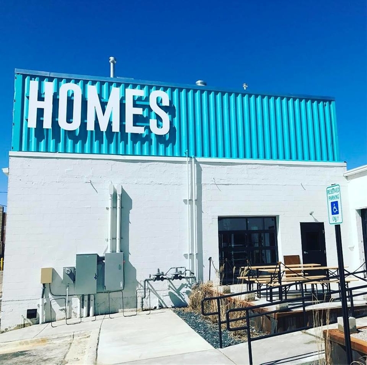The exterior of HOMES Brewery.