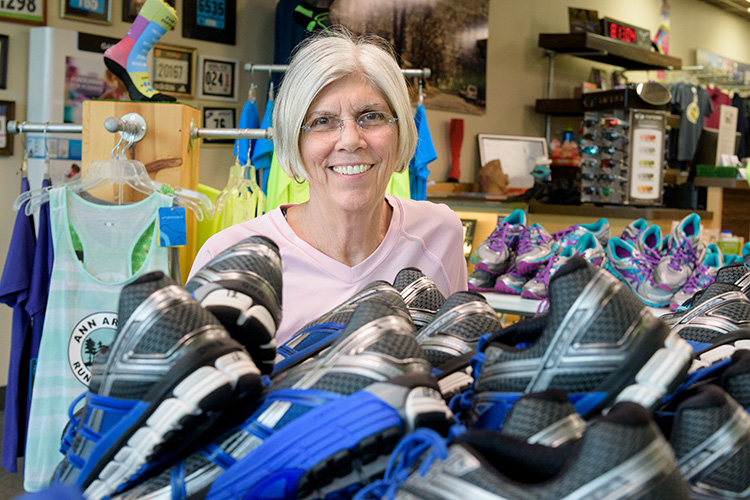 Kathleen Gina at Ann Arbor Running Company