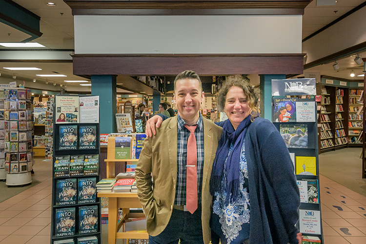 Drew Waller and Lynn Riehl at Nicola's Books