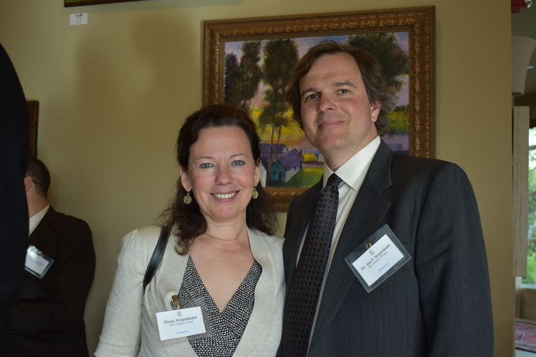 Elena and Dr. Jan Stegemann of McCreadie Group at the VIP reception before the Michigan Celebrates Small Business gala awards ceremony.