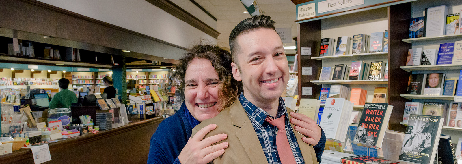 Drew Waller and Lynn Riehl at Nicola's Books