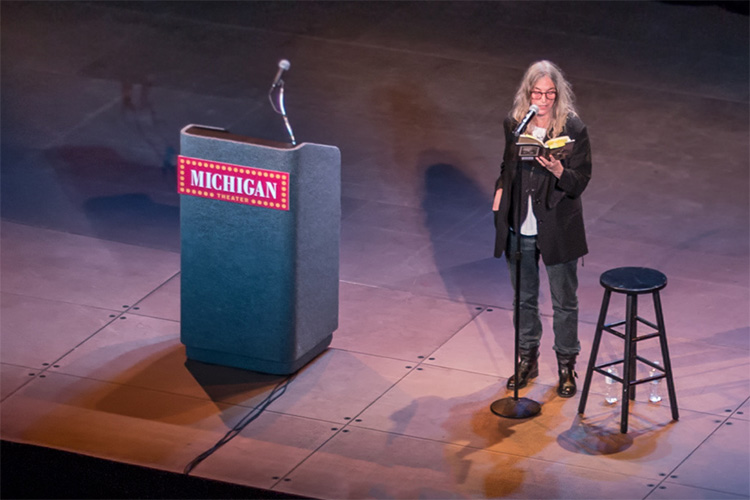 Patti Smith at the Michigan Theater - photo by Ethan Holt