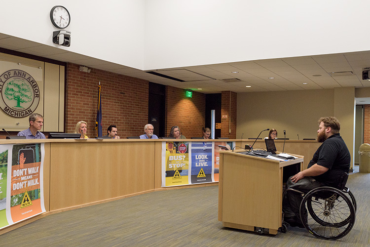 The May meeting of the Ann Arbor Commission on Disability Issues