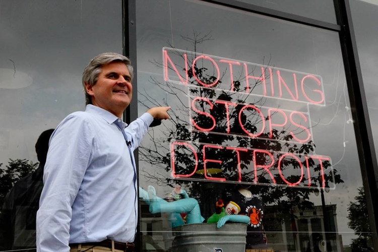 Steve Case in Detroit for the first "Rise of the Rest" tour.