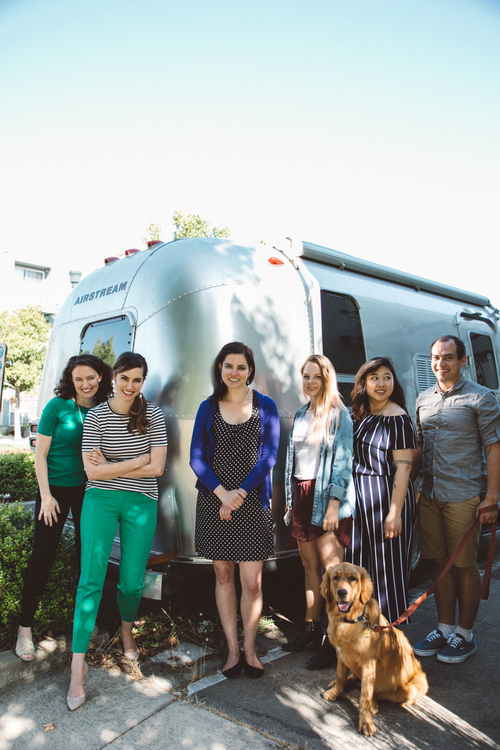 Workit Health team members with the trailer from which they'll provide mobile services.