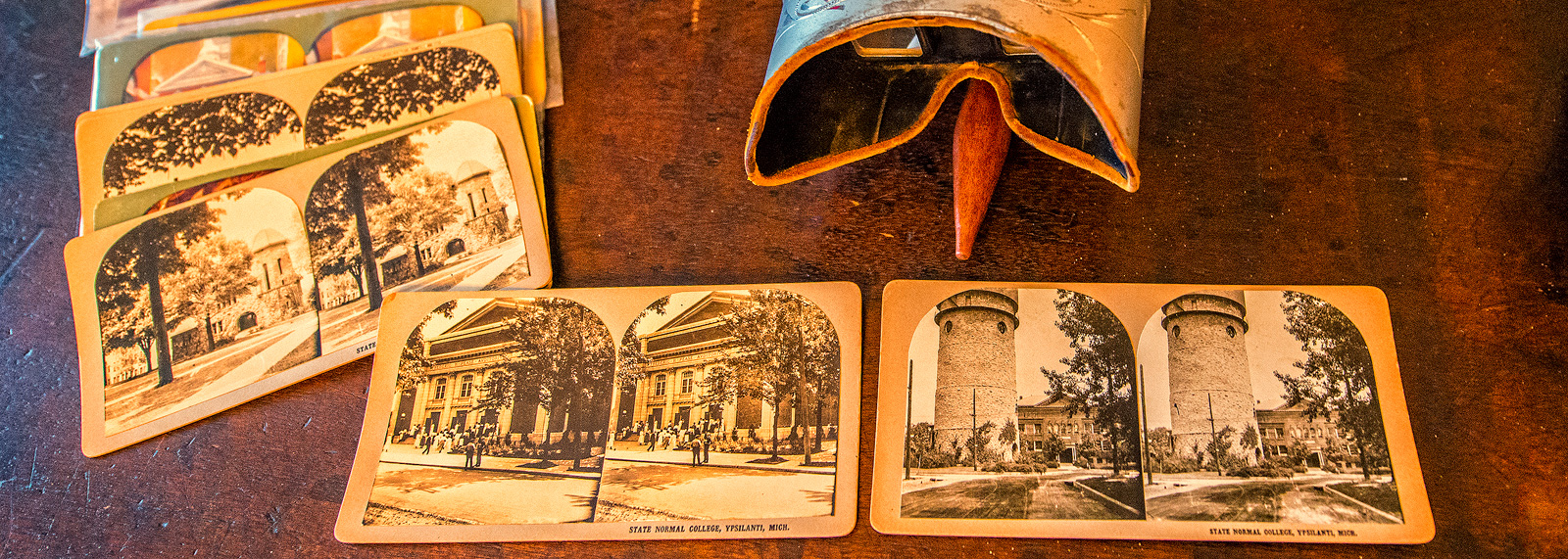 A stereoscope at the Ypsilanti Historical Museum