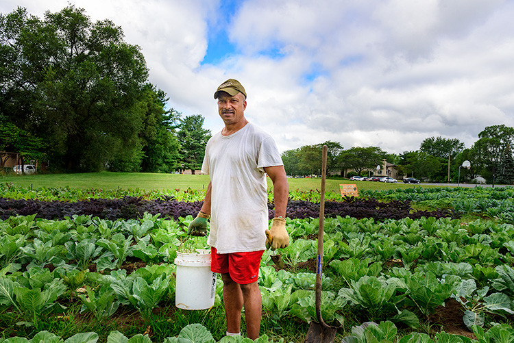 Emanuel Tyus at We The People Growers Association gardens