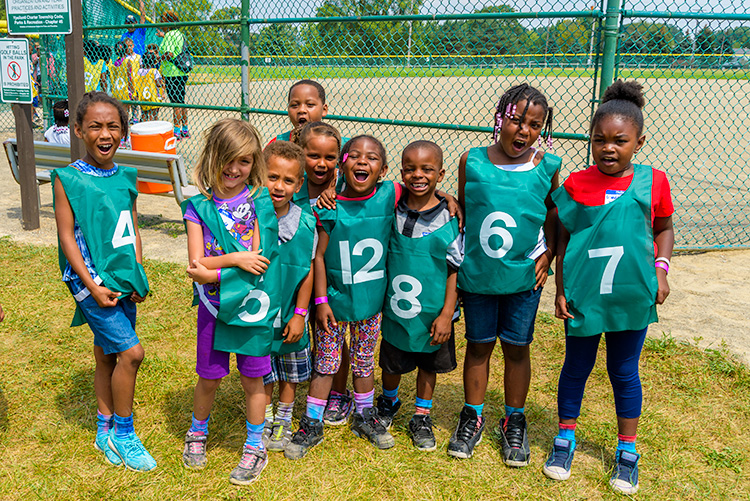 Kickball at the Summer Playground Program