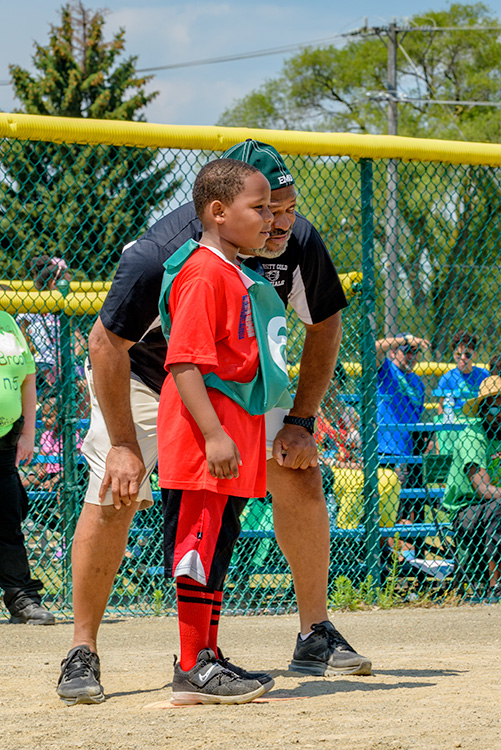 The Summer Playground Program kickball challenge